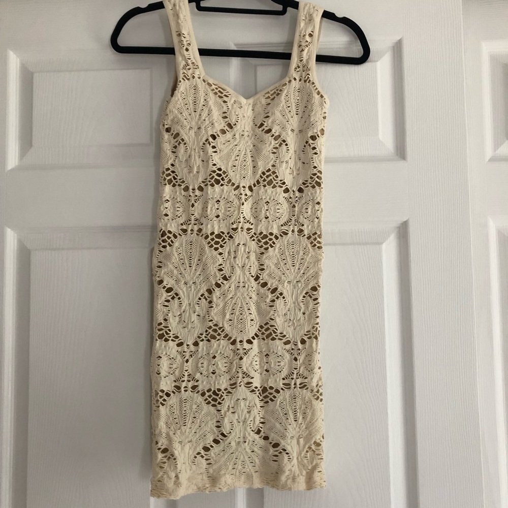 Free People Medallion lace slip dress